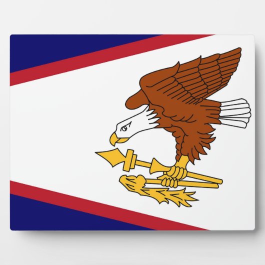 American Samoa Flag Plaque Fotoplatte (Vorderseite)