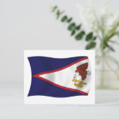 American Samoa Flag Postcard Postkarte (Stehend Vorderseite)