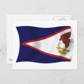 American Samoa Flag Postcard Postkarte (Vorne/Hinten)