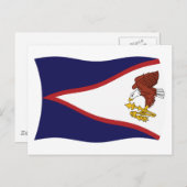 American Samoa Flag Postcard Postkarte (Vorne/Hinten)