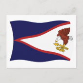 American Samoa Flag Postcard Postkarte (Vorderseite)