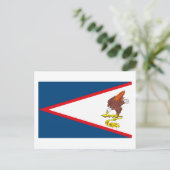 American Samoa Flag Postcard Postkarte (Stehend Vorderseite)