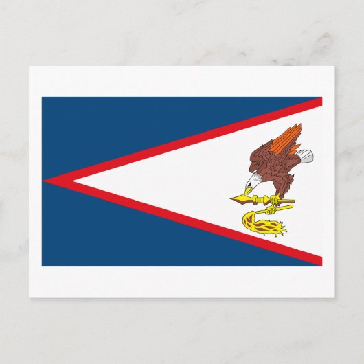 American Samoa Flag Postcard Postkarte (Vorderseite)