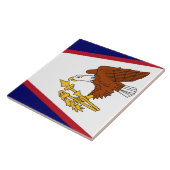 American Samoa Flag Tile Fliese (Seite)