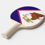 American Samoa Flag Tischtennis Schläger (Vorderseite)