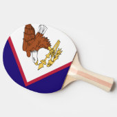 American Samoa Flag Tischtennis Schläger (Seitenansicht)