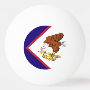 American Samoa Flag Tischtennisball