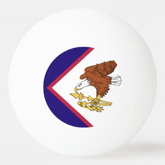American Samoa Flag Tischtennisball (Vorderseite)