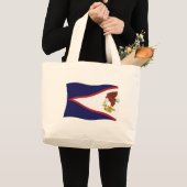 American Samoa Flag Tote Bag Jumbo Stoffbeutel (Vorderseite (Produkt))