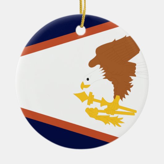 AMERICAN SAMOA KERAMIKORNAMENT (Vorne)