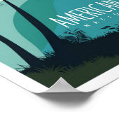 American Samoa National Park Travel Illustration Poster (Ecke)