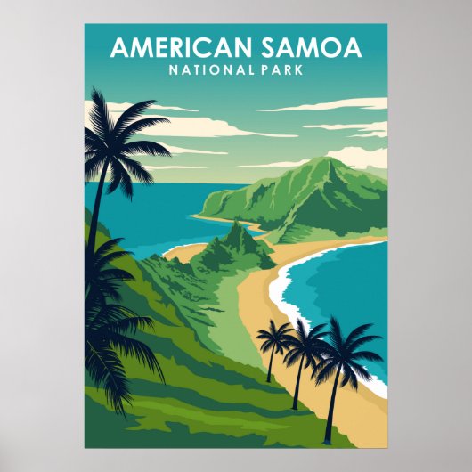 American Samoa National Park Travel Poster (Vorne)
