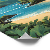 American Samoa National Park Travel Poster (Ecke)