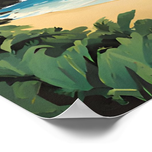 American Samoa National Park Travel Poster (Ecke)