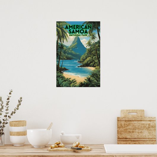 American Samoa National Park Travel Poster (Küche)