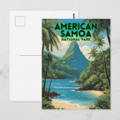 American Samoa National Park Travel Postkarte (Vorne/Hinten)