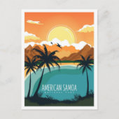 American Samoa Nationalpark - Illustration Postkarte (Vorderseite)