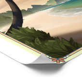 American Samoa Nationalpark Litho Artwork Poster (Ecke)