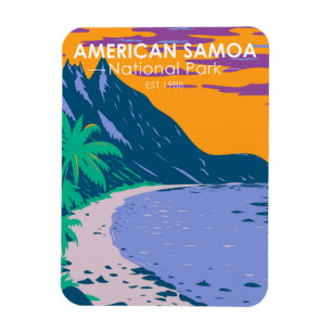 American Samoa Nationalpark Ofu Beach Magnet