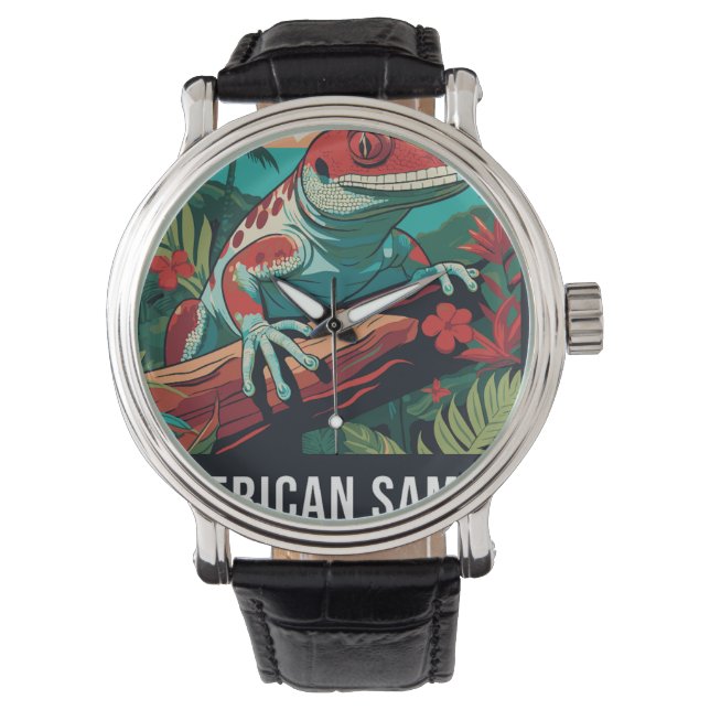 AMERICAN SAMOA NP CLOCK  ARMBANDUHR (Vorderseite)