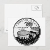American Samoa Staat Viertel Postkarte (Vorne/Hinten)
