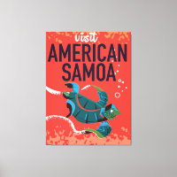 American Samoa Vintage Travel Poster