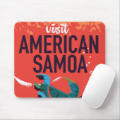 American Samoa Vintage Travel Poster Mousepad (Mit Mouse)