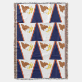 AMERICAN- SAMOAflagge Decke (Vorderseite Vertikal)