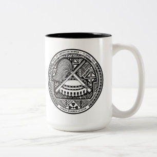 American- Samoakaffee-Tasse Zweifarbige Tasse