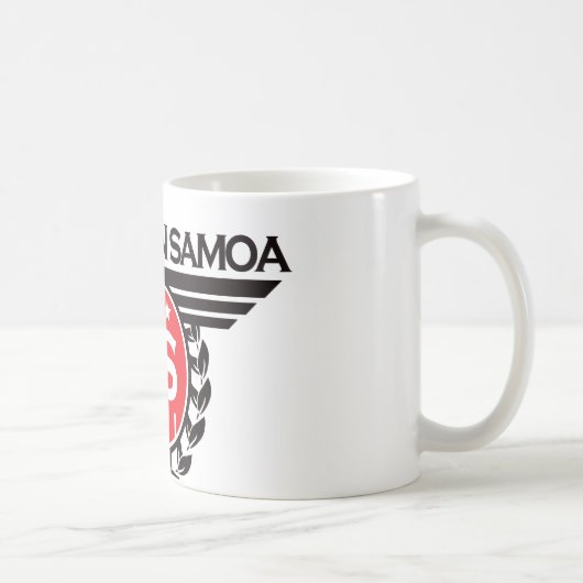 American- SamoaWappen-Entwurf Kaffeetasse (Rechts)