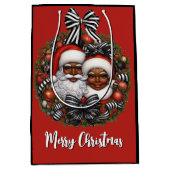 American Santa & Mrs Claus Mittlere Geschenktüte (Vorderseite)