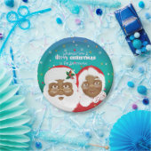 American Santa und Mrs Claus Pappteller (Party)