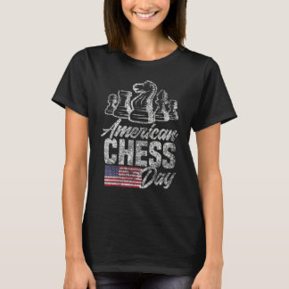 American Schach Day Retro T-Shirt