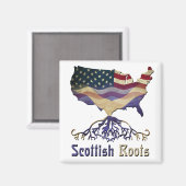 American Scottish Herkunft Magnet (Vorderseite/Rückseite)