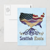 American Scottish Roots Herkunft Postkarten (Vorne/Hinten)