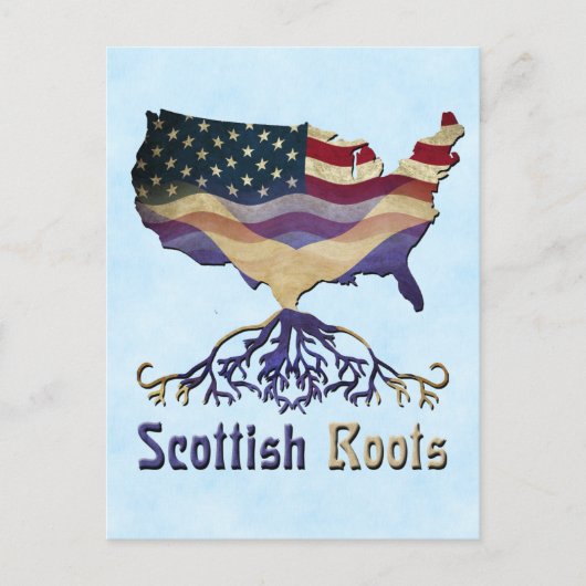 American Scottish Roots Herkunft Postkarten (Vorderseite)