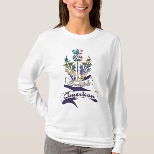 American Scottish Thistle Flags Women's T - Shirt (Vorderseite)