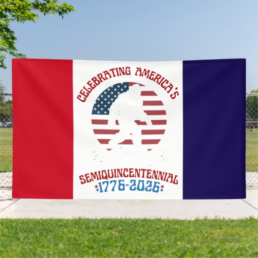 American Semiquincentennial Walking Figure Emblem Banner (Außenbereich)