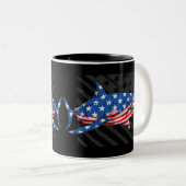 American Shark Zweifarbige Tasse (VorderseiteRechts)