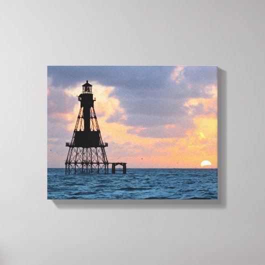 American Shoal Lighthouse, Florida Canvas Print Leinwanddruck (Vorderseite)