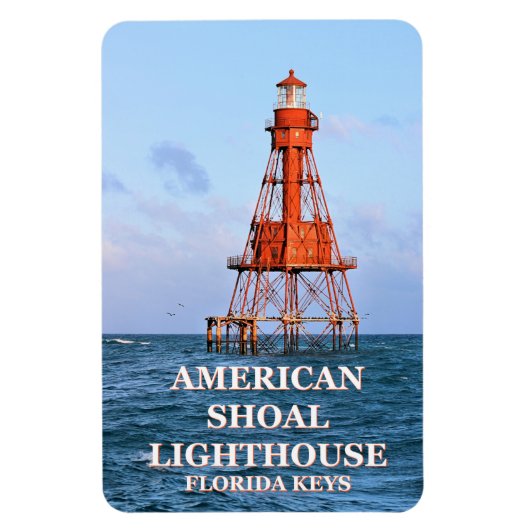 American Shoal Lighthouse, Florida Flexi Magnet (Vertikal)