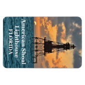 American Shoal Lighthouse, Florida Foto Magnet (Horizontal)