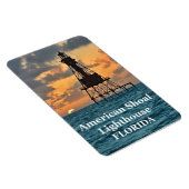 American Shoal Lighthouse, Florida Foto Magnet (Rechte Seite)