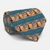 American Shoal Lighthouse Florida Keys Mens Krawat Krawatte (Gerollt)