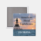 American Shoal Lighthouse, Florida Magnet (Vorderseite/Rückseite)