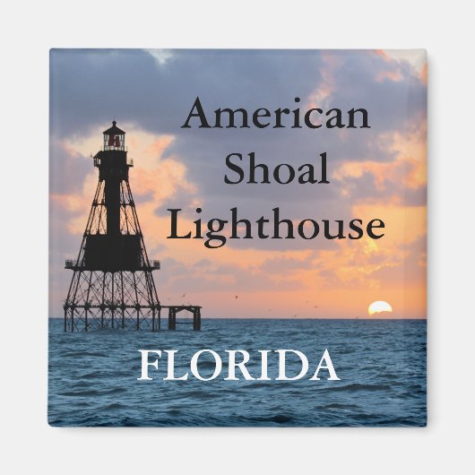 American Shoal Lighthouse, Florida Magnet (Vorne)
