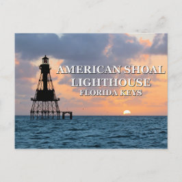 American Shoal Lighthouse, Florida Postcard Postkarte