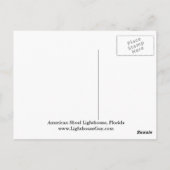 American Shoal Lighthouse, Florida Postcard Postkarte (Rückseite)