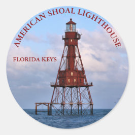 American Shoal Lighthouse, Florida Round Stickers