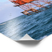 American Shoal Lighthouse, Florida Satin Foto (Ecke)